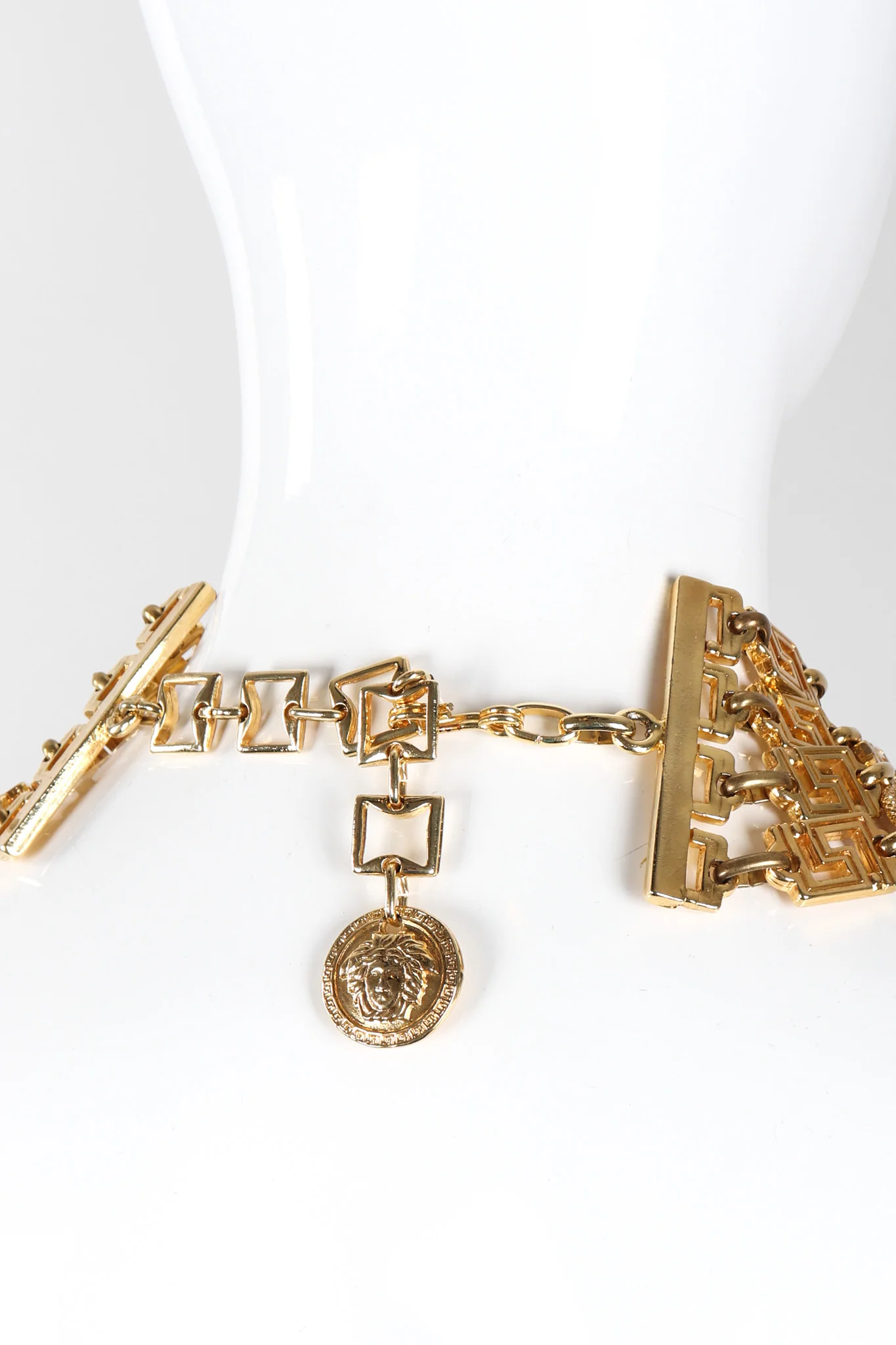 Medusa Greek Key 4-Strand Necklace - Image 10