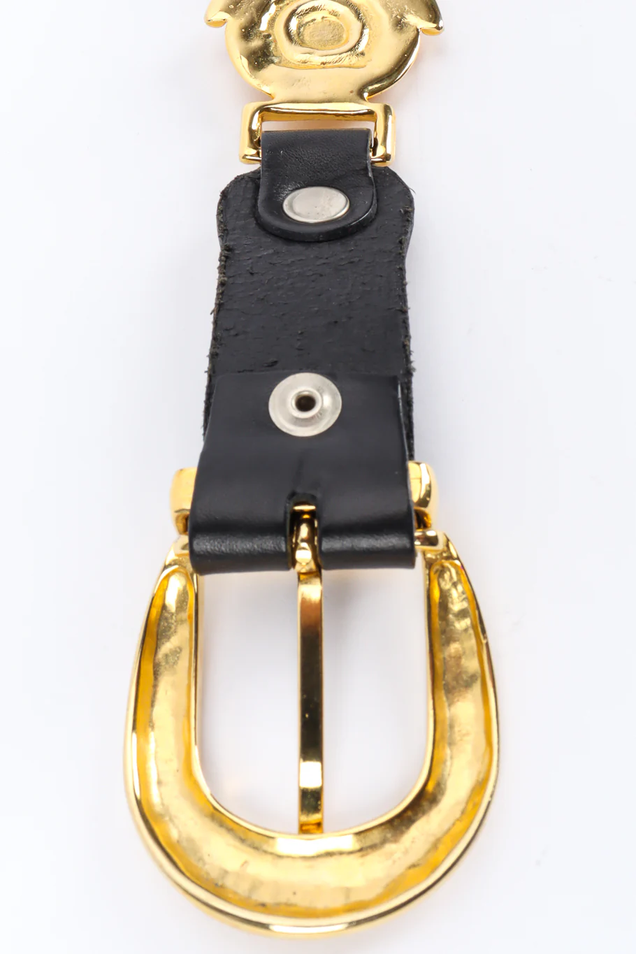 Medusa Sun Emblem Leather Belt - Image 6