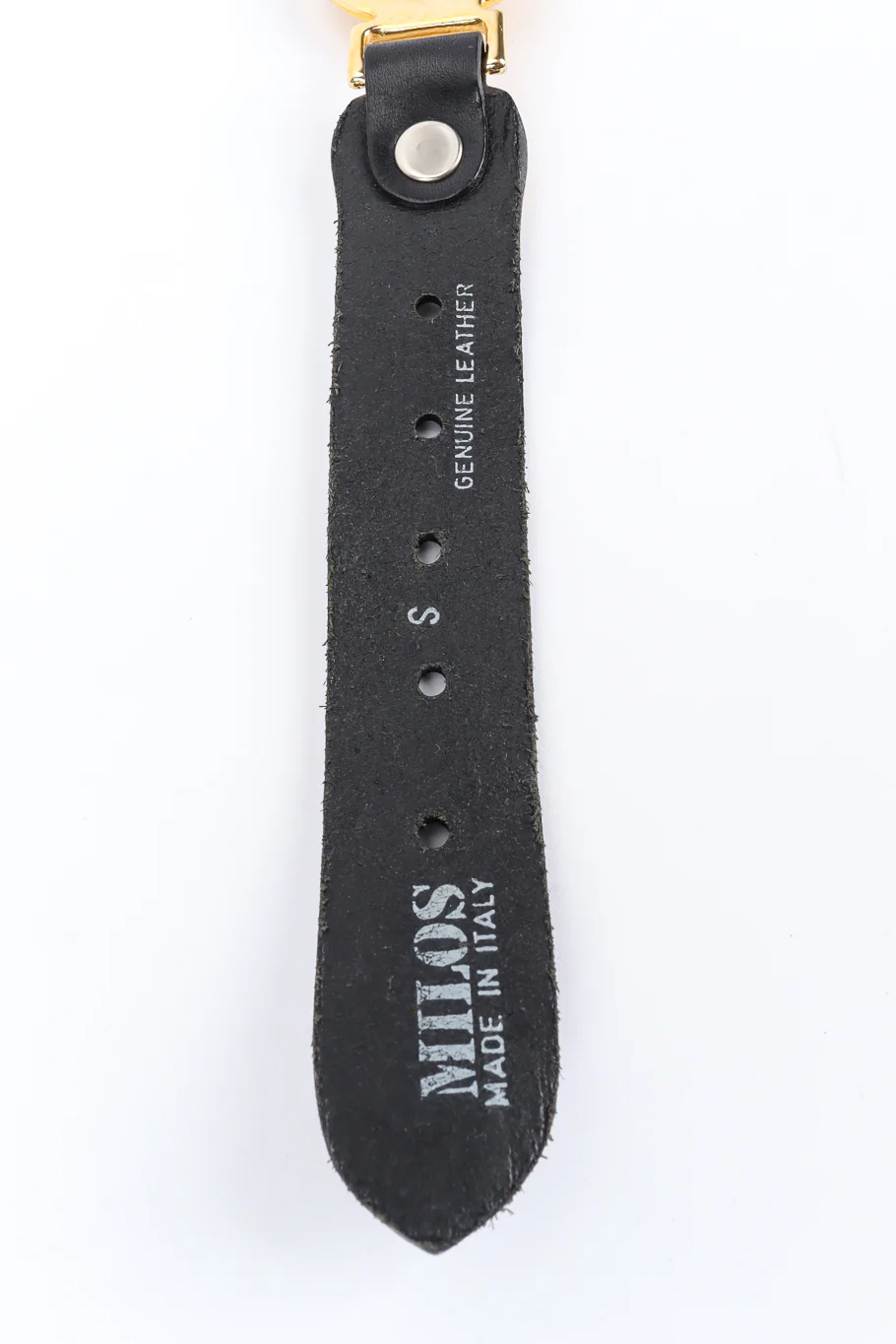 Medusa Sun Emblem Leather Belt - Image 9
