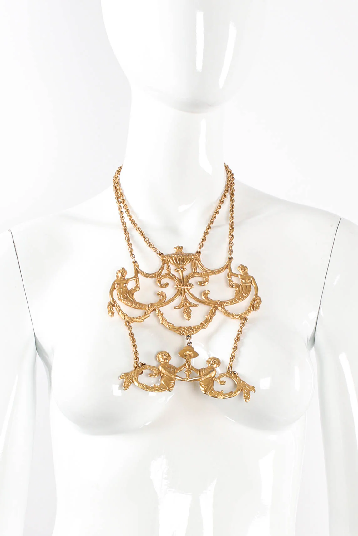 Baroque Mermaid Plate Necklace - Image 3