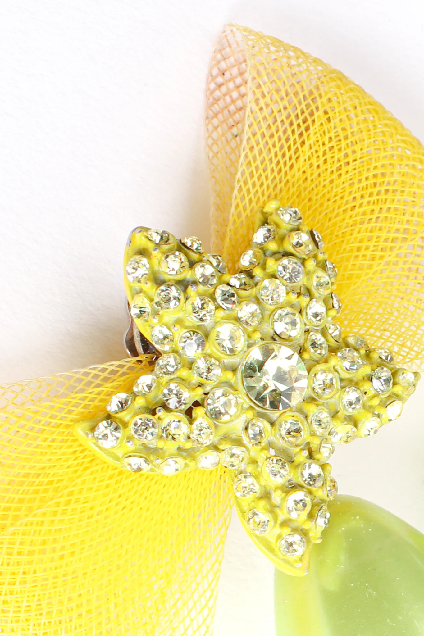 Mesh Bow Drop Earrings - Image 5