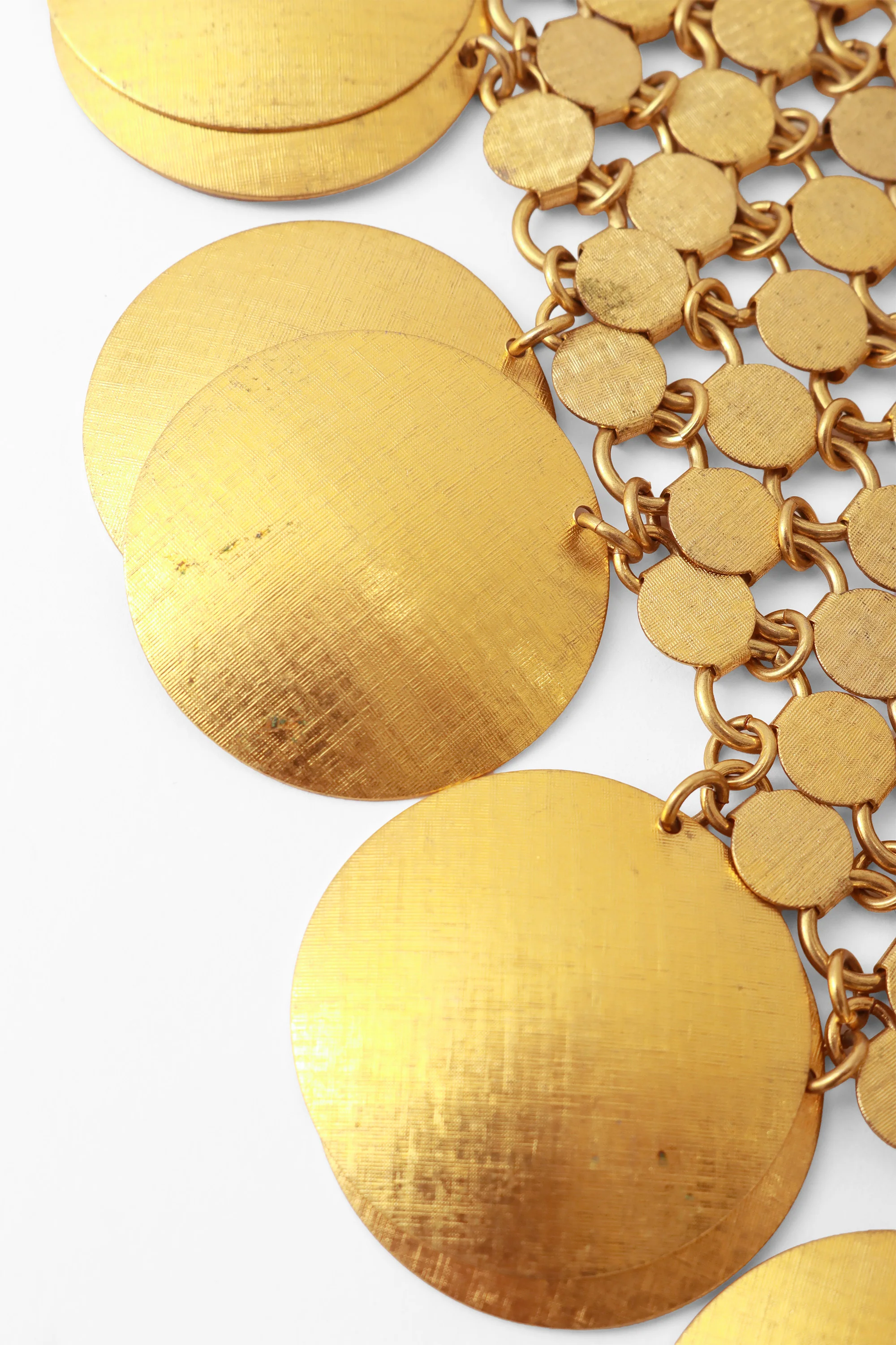 Mesh Disc Bib Necklace - Image 5