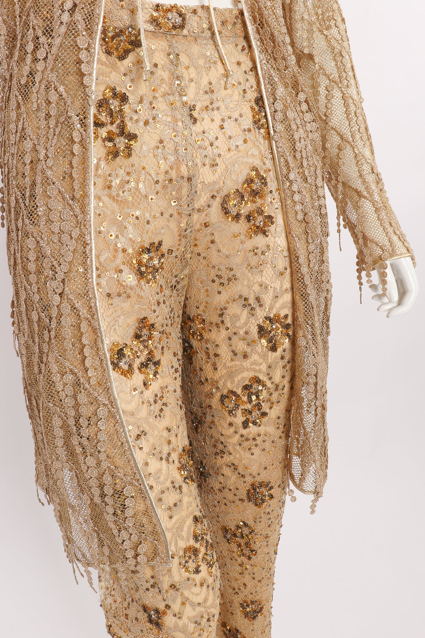 Mesh Fringe Jacket & Sequin Pant Set - Image 5