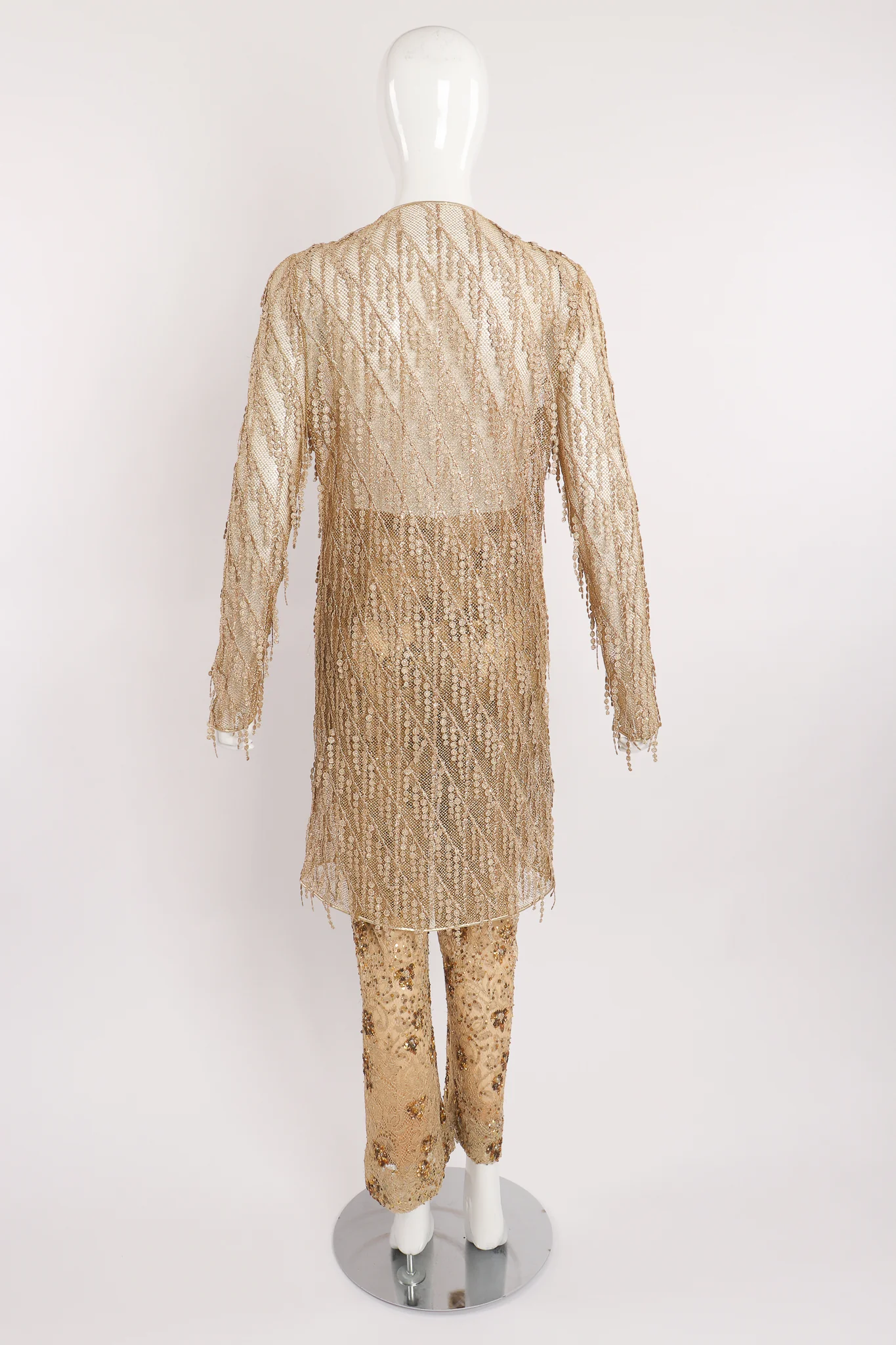 Mesh Fringe Jacket & Sequin Pant Set - Image 8