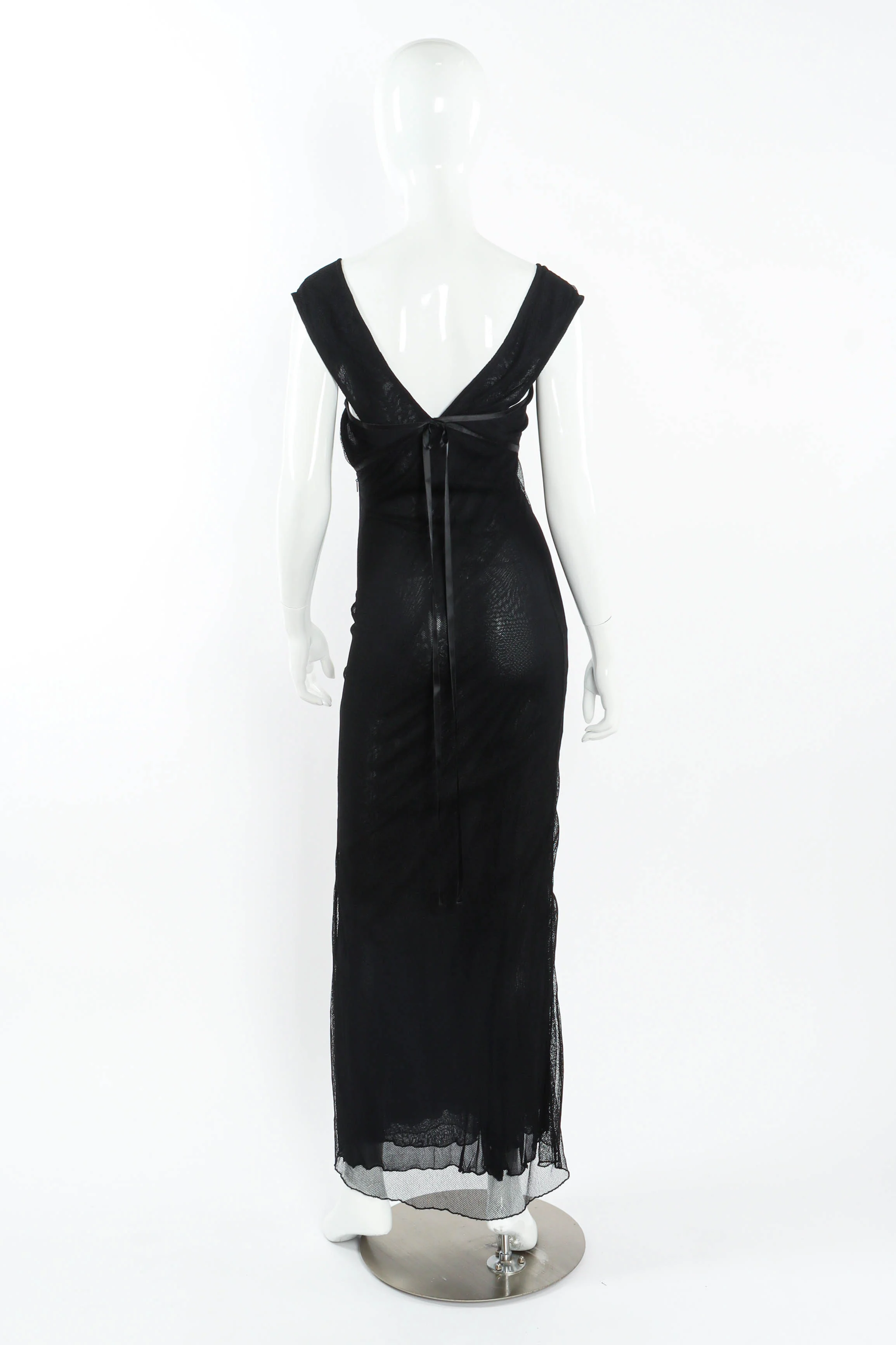 Ribbon Mesh Maxi Dress - Image 2