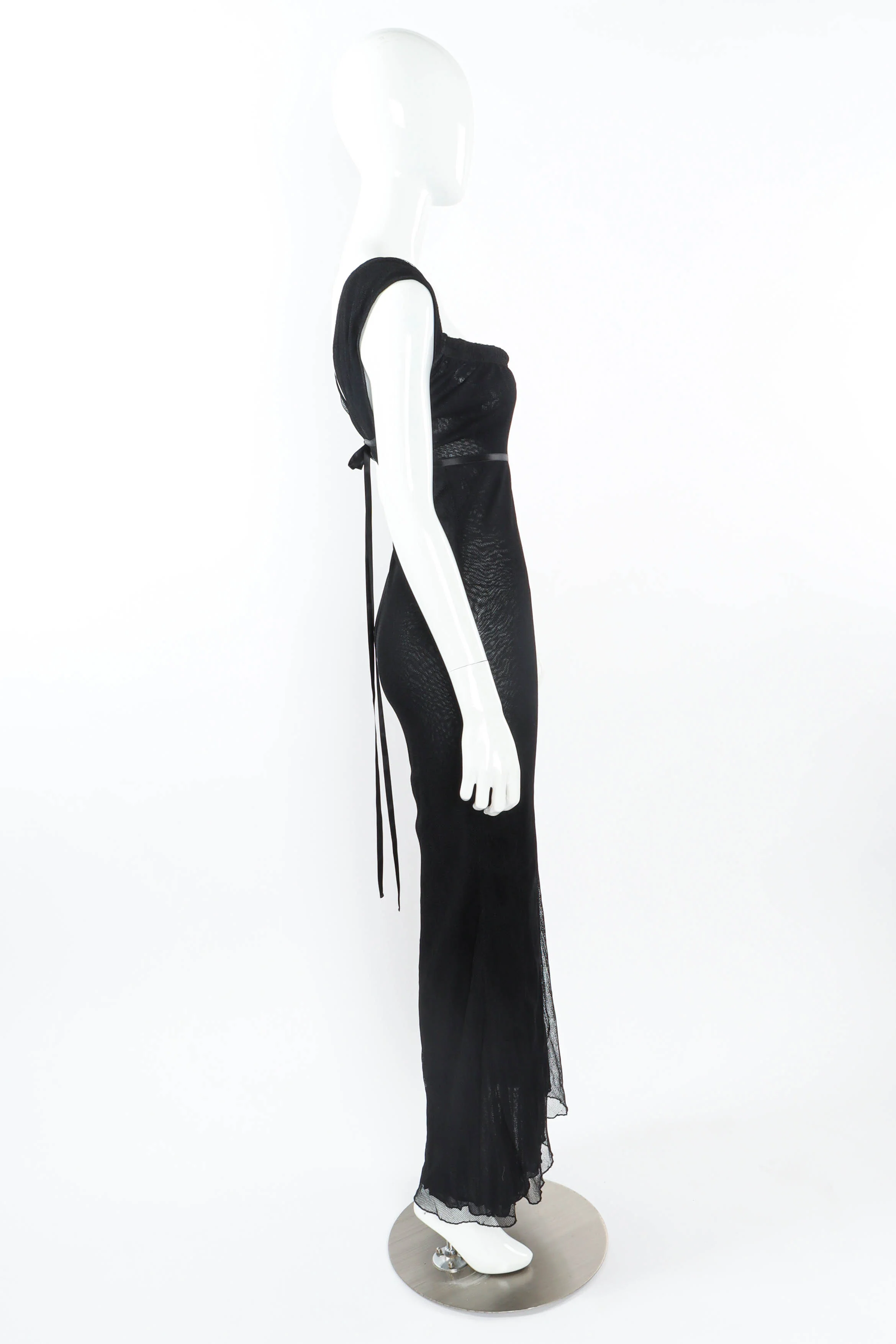 Ribbon Mesh Maxi Dress - Image 3