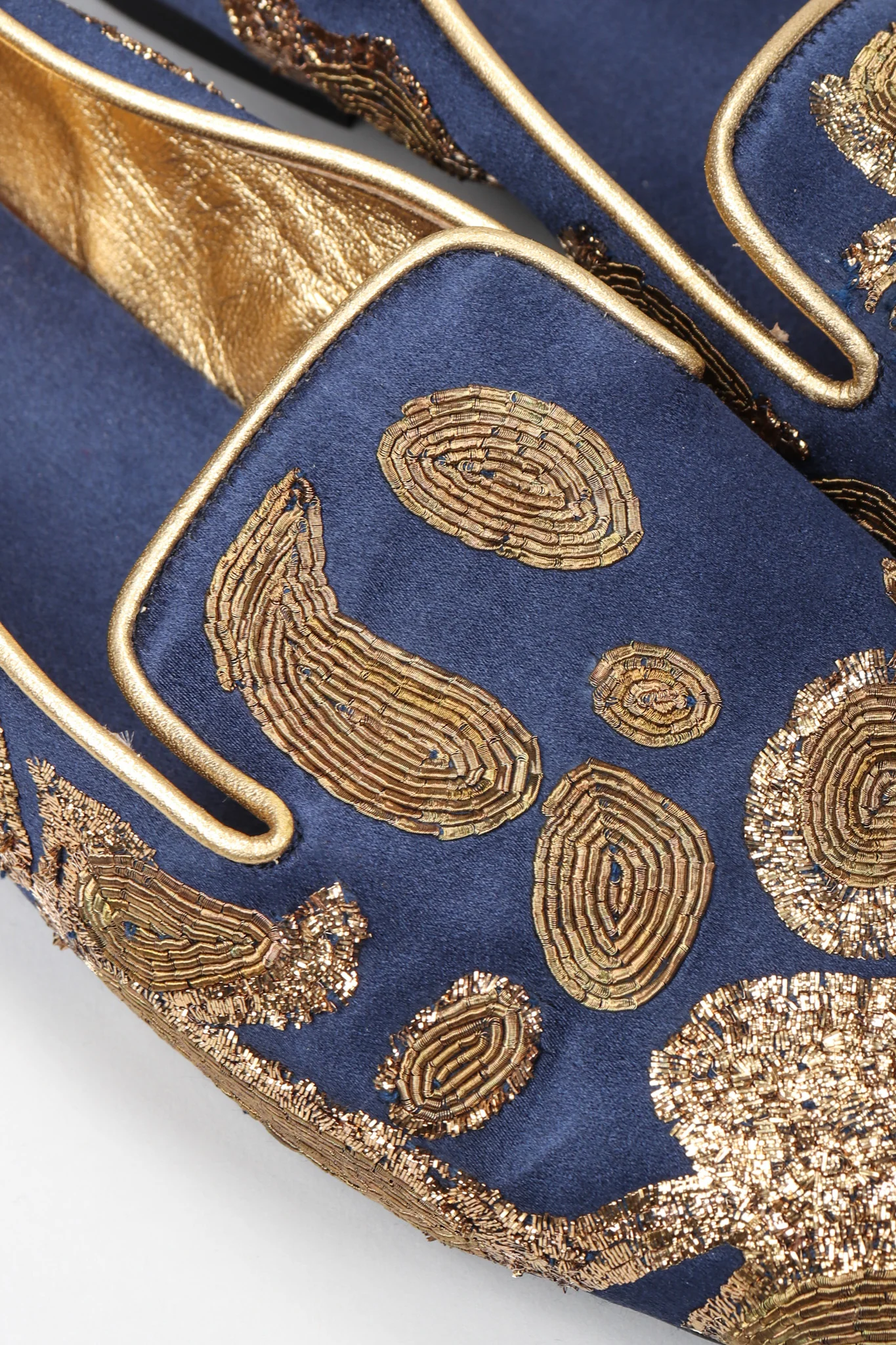 Metal Embroidered Loafers - Image 10