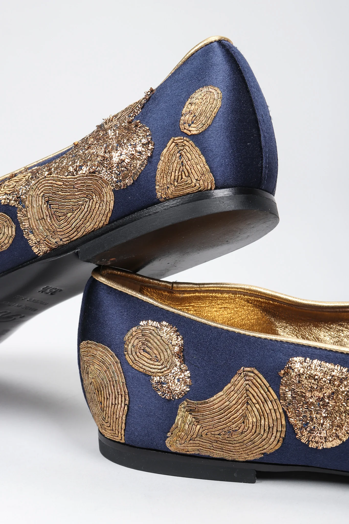 Metal Embroidered Loafers - Image 3