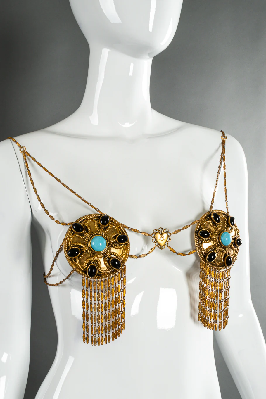 Metal Filigree Fringe Bra - Image 4
