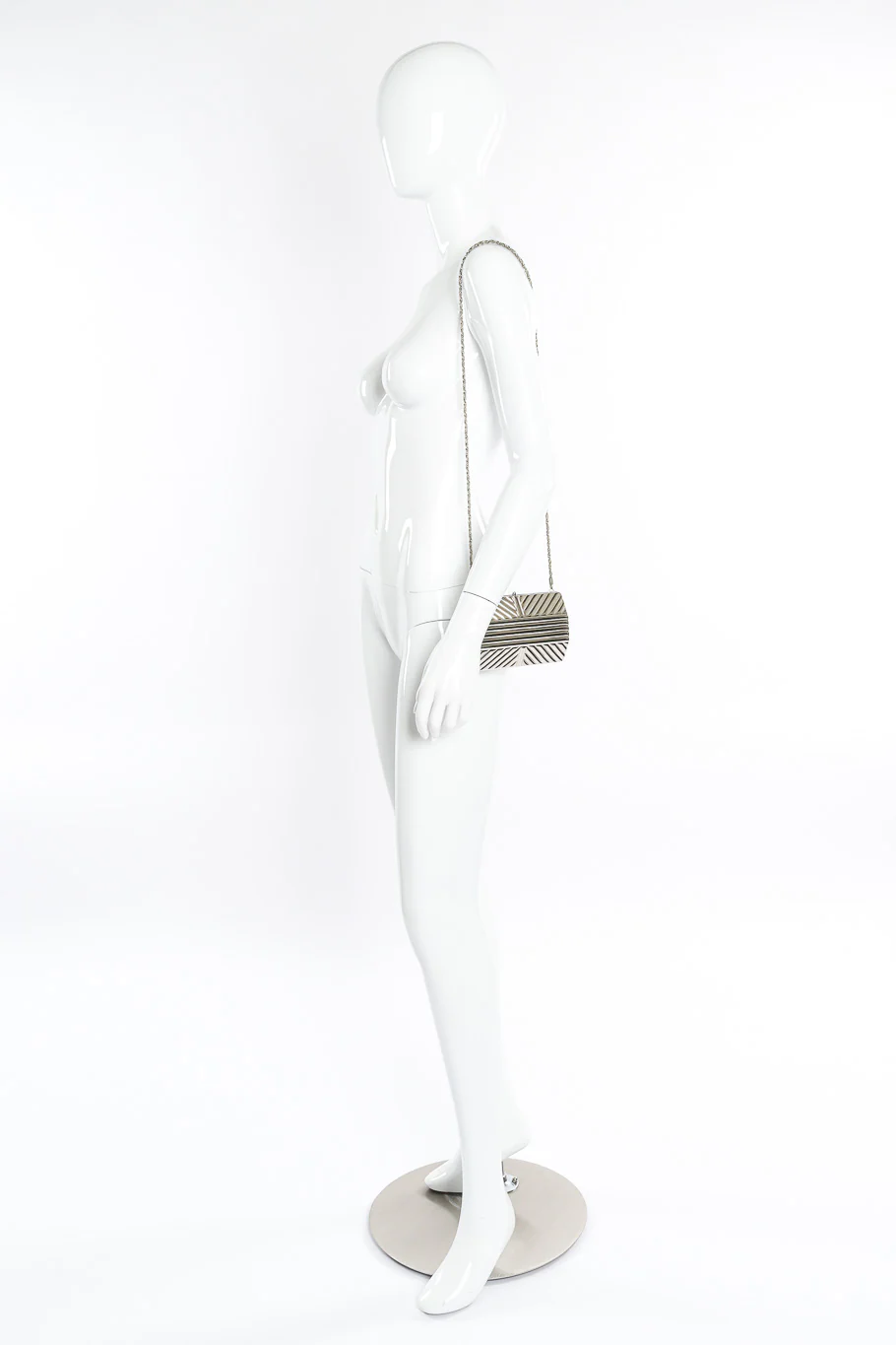 Metal Hexagonal Shoulder Clutch - Image 2