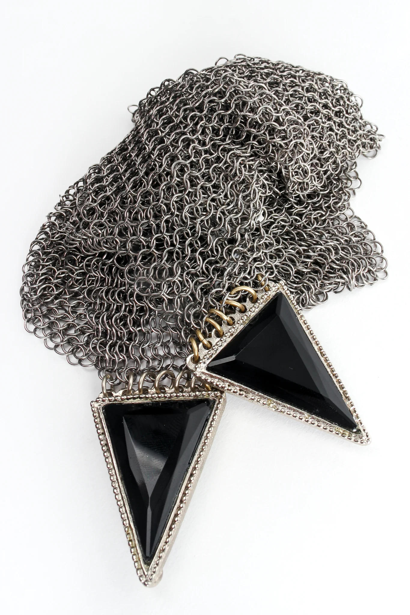 Metal Mesh Crossover Glass Buckle Belt - Image 6