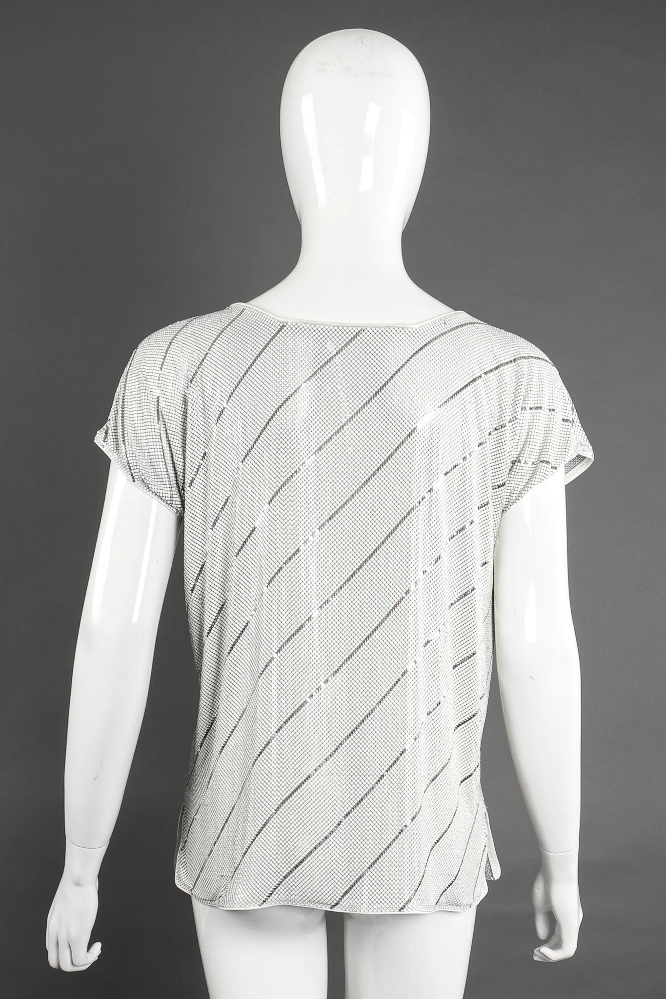 Metal Mesh Stripe Tee - Image 8