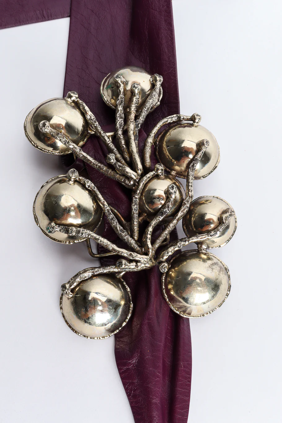 Brutalist Orb Leather Sash Belt - Image 5