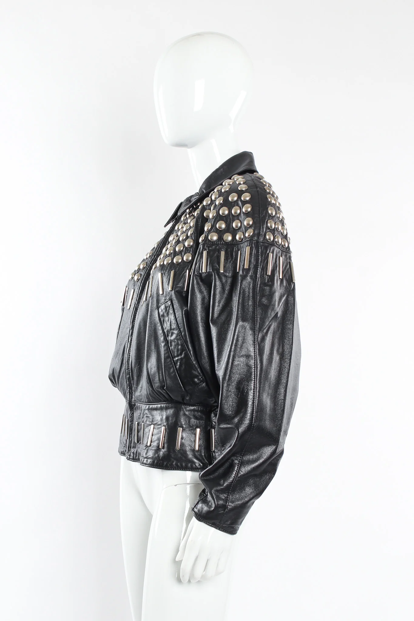 Studded Leather Jacket - Image 4