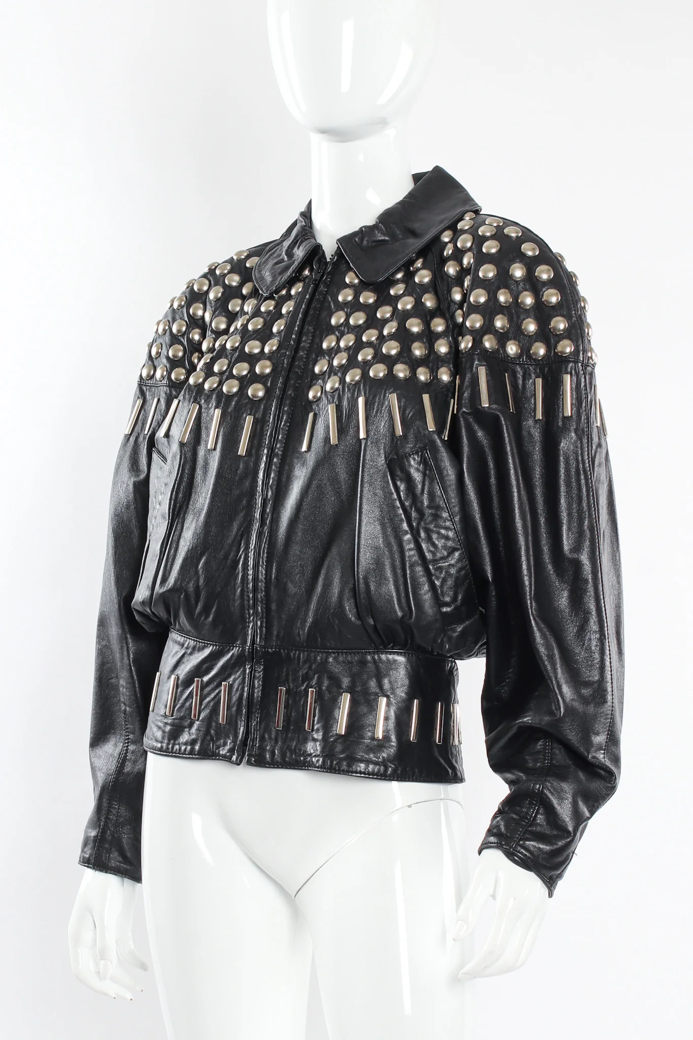 Studded Leather Jacket - Image 5