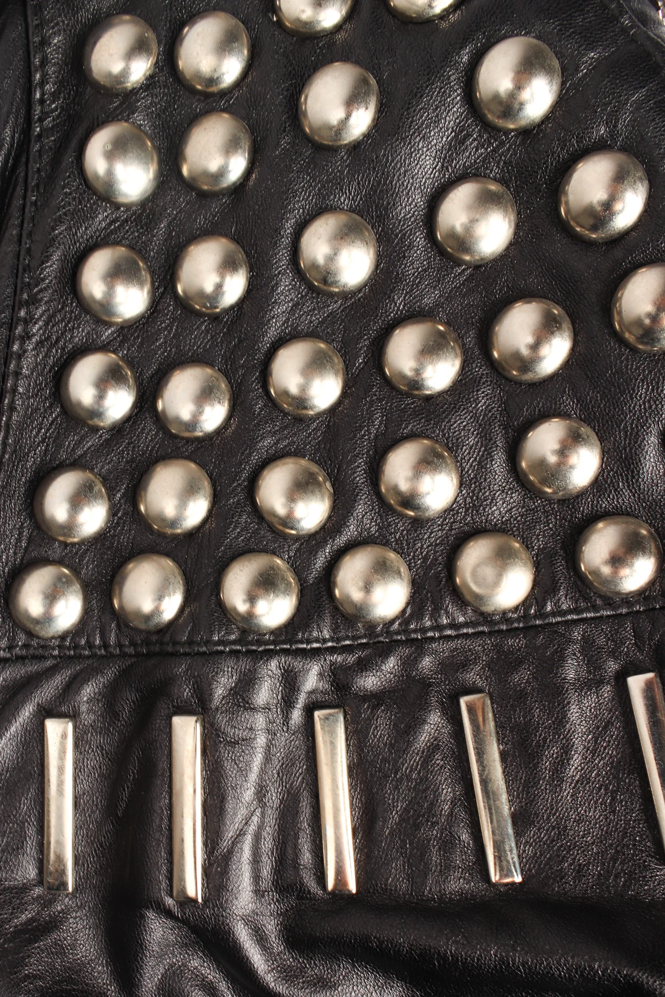 Studded Leather Jacket - Image 7