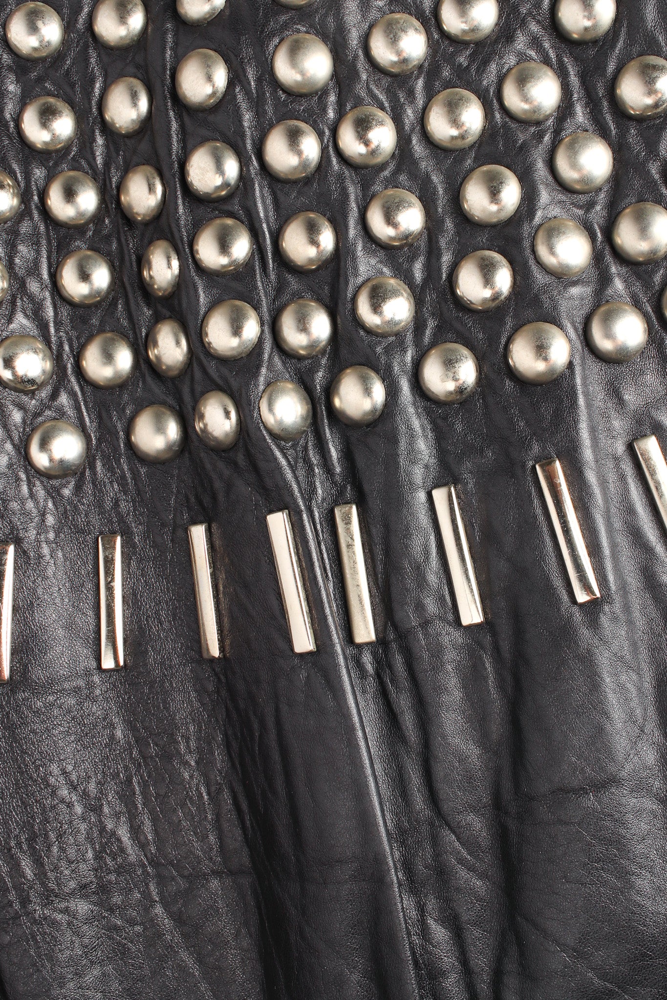 Studded Leather Jacket - Image 9