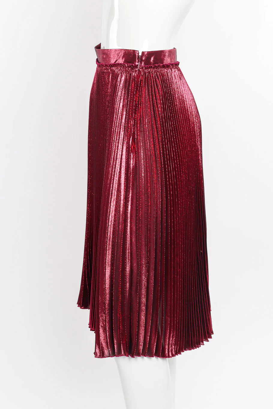 Metallic Accordion Pleat Skirt - Image 2