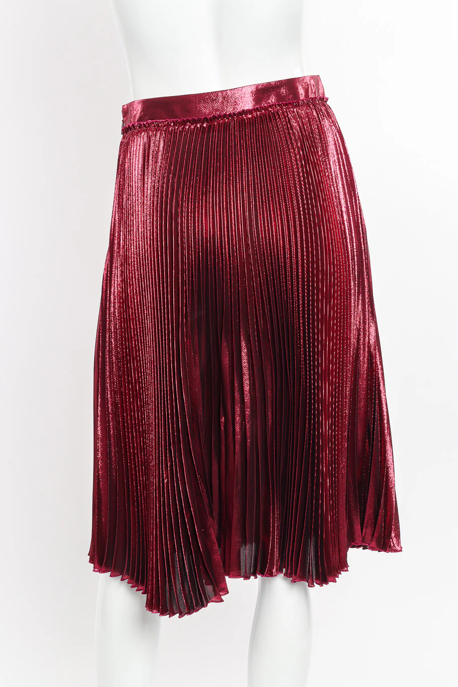Metallic Accordion Pleat Skirt - Image 3