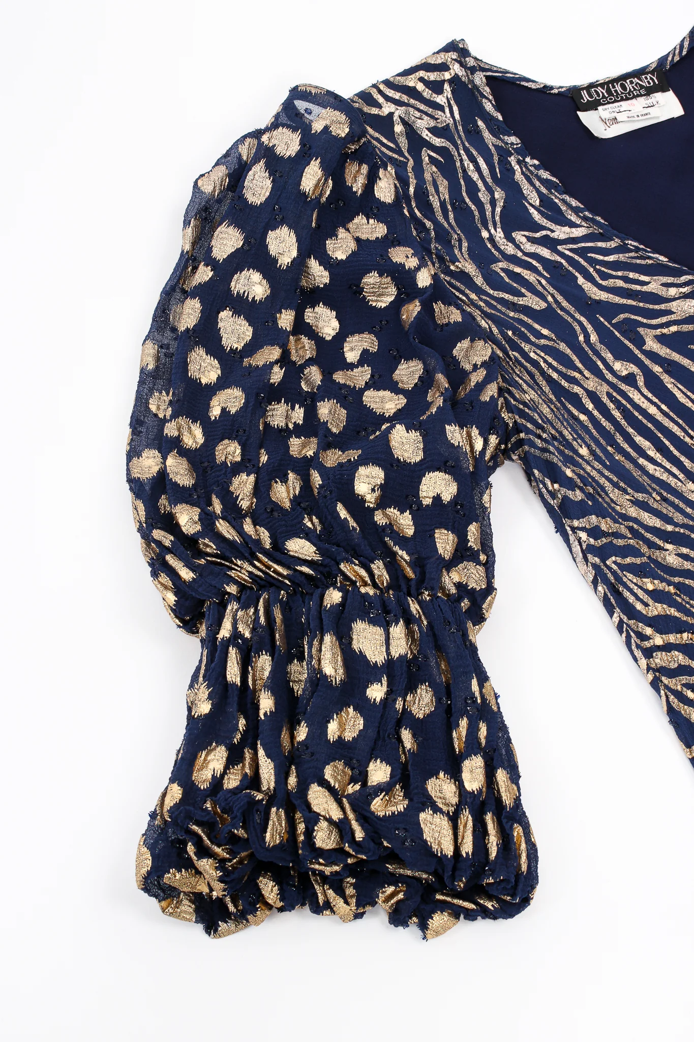 Metallic Animal Bias Dress - Image 10