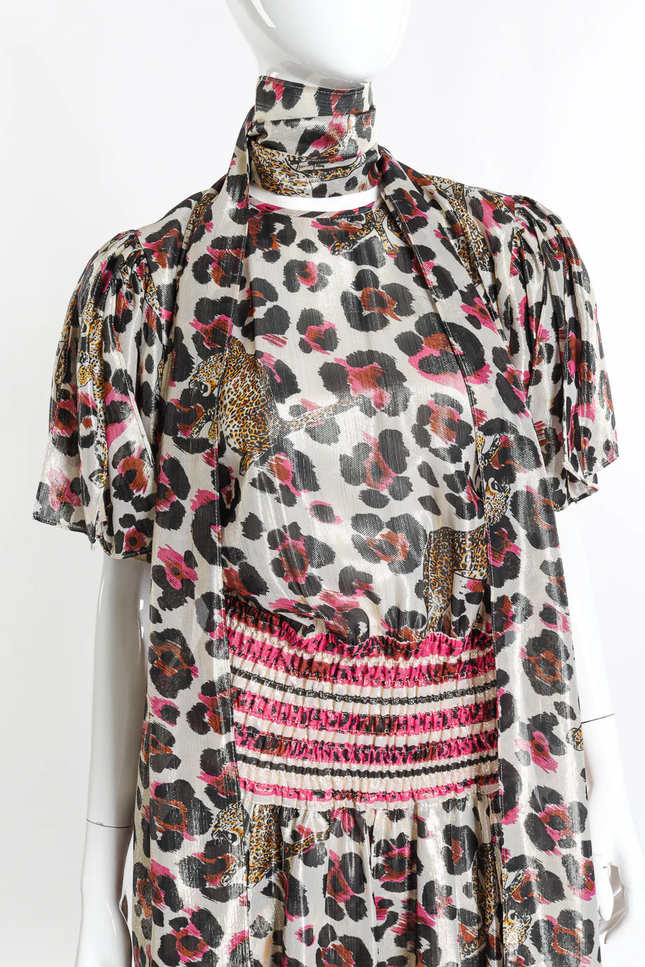 Metallic Animal Cheetah Dress - Image 5