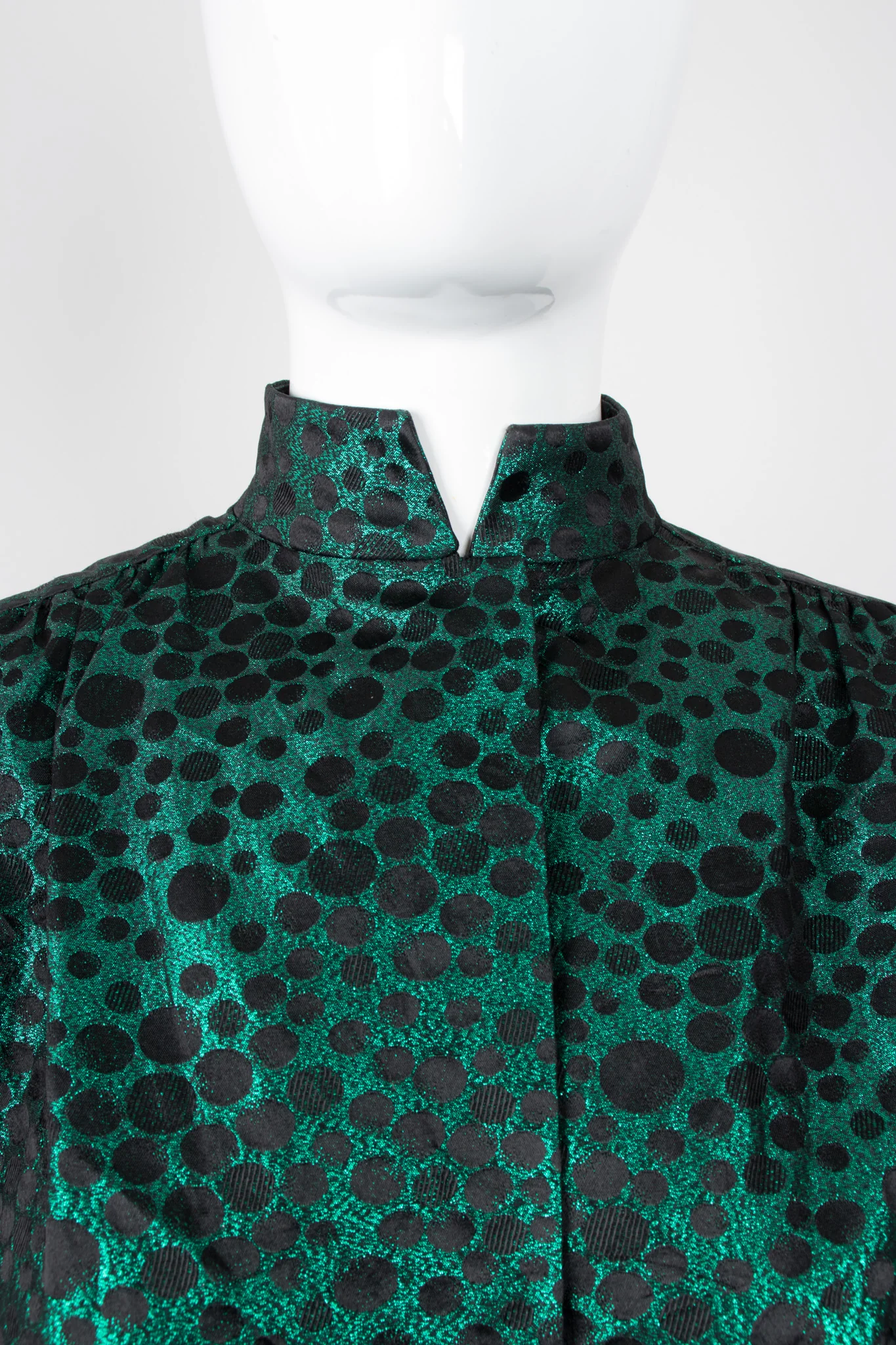 Metallic Balloon Sleeve Jacket - Image 8