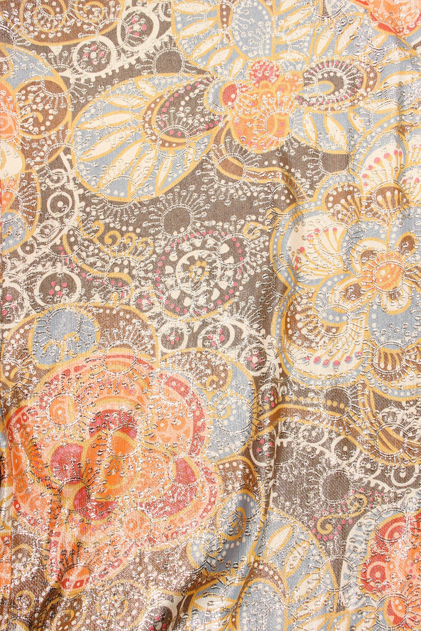 Metallic Lamé Brocade Caftan - Image 10
