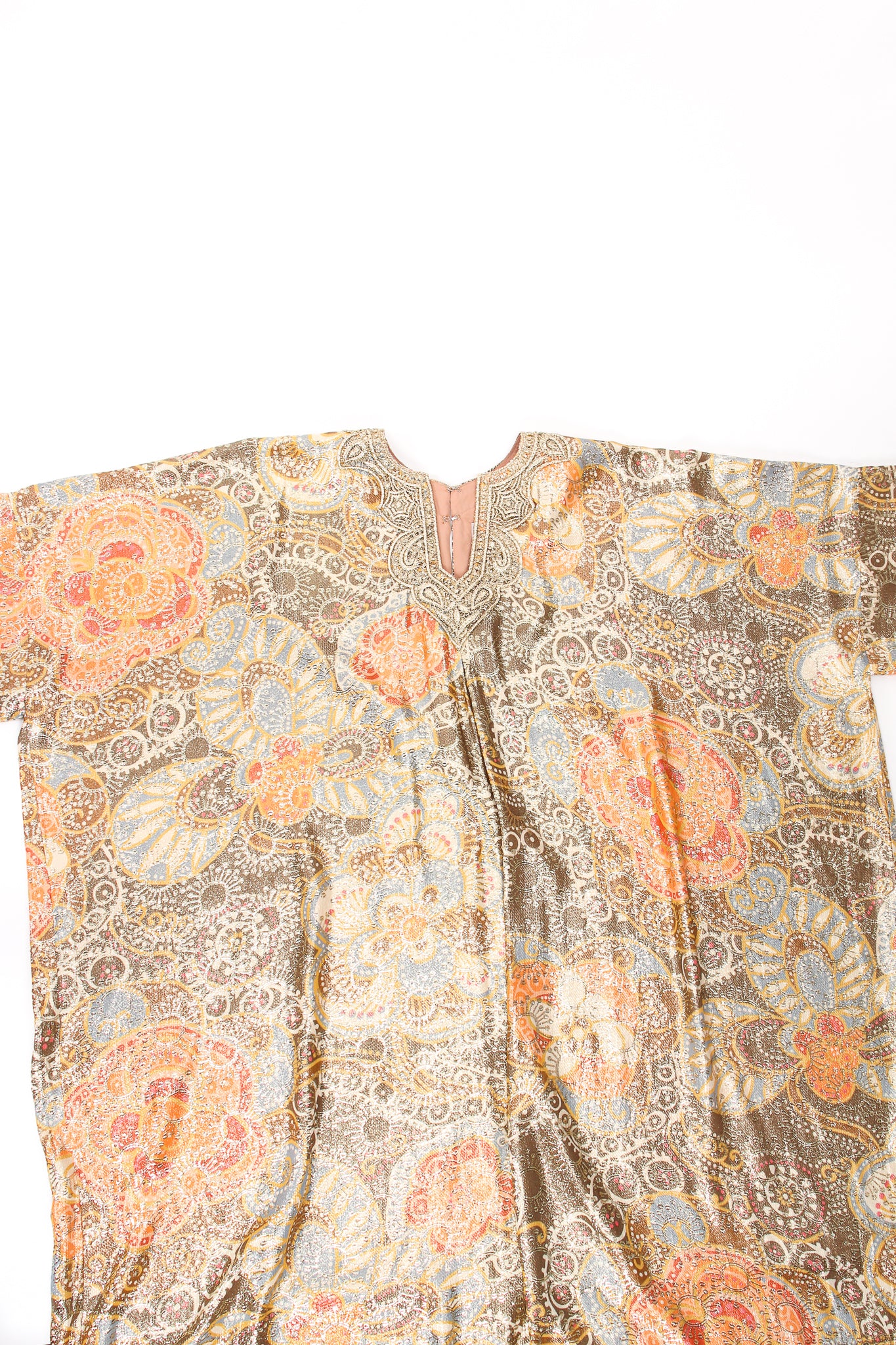 Metallic Lamé Brocade Caftan - Image 13