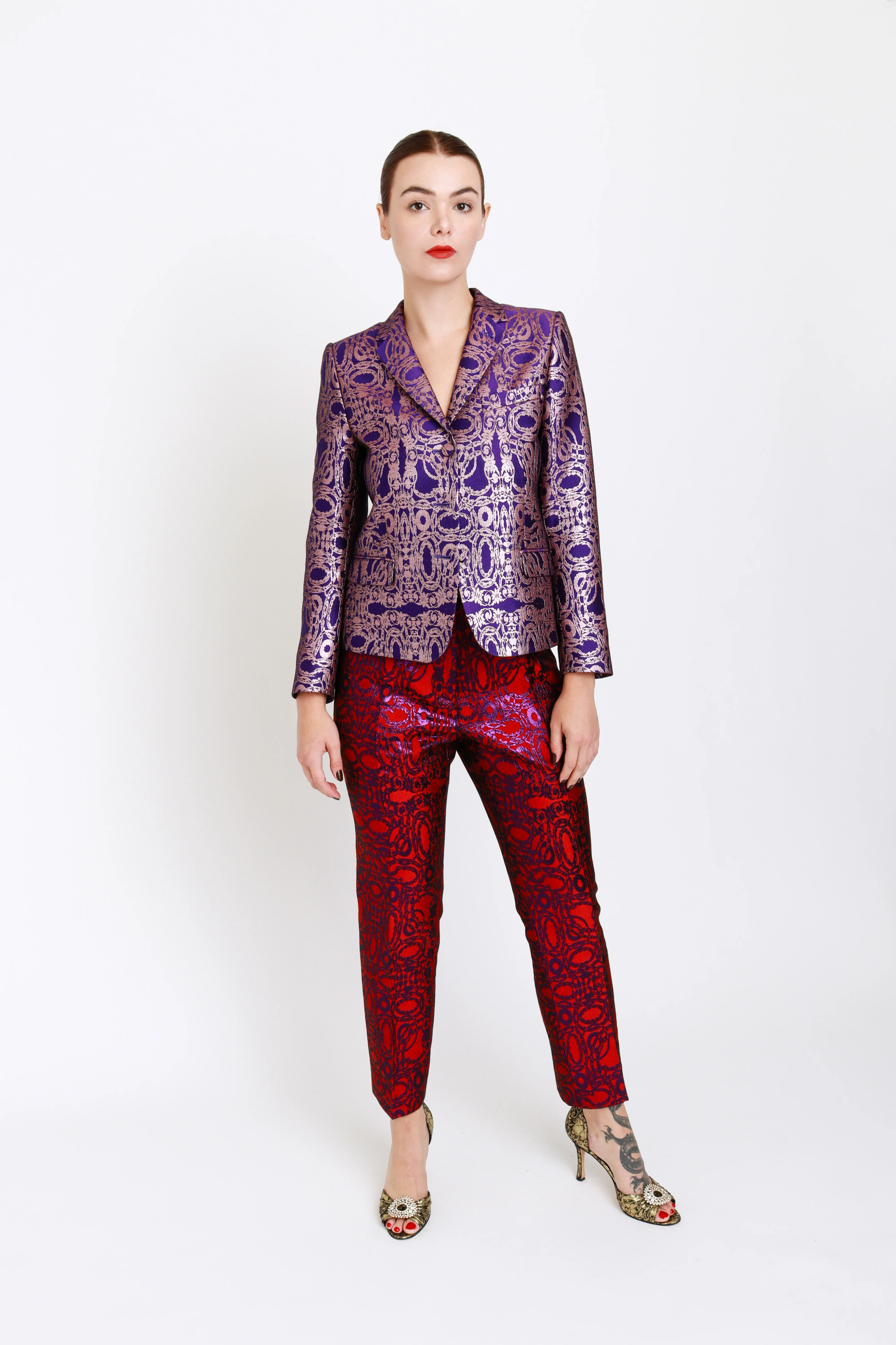 Metallic Brocade Pant - Image 2