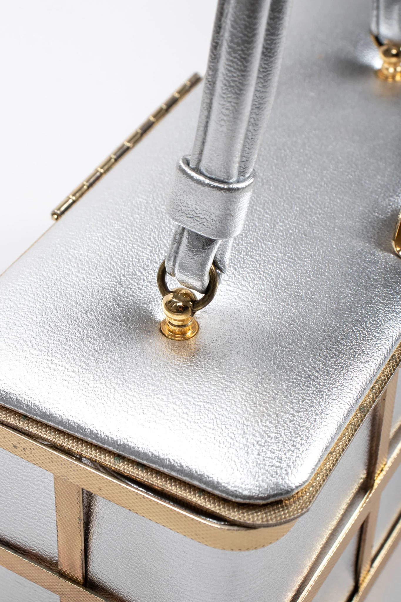 Metallic Cage Box Bag - Image 15