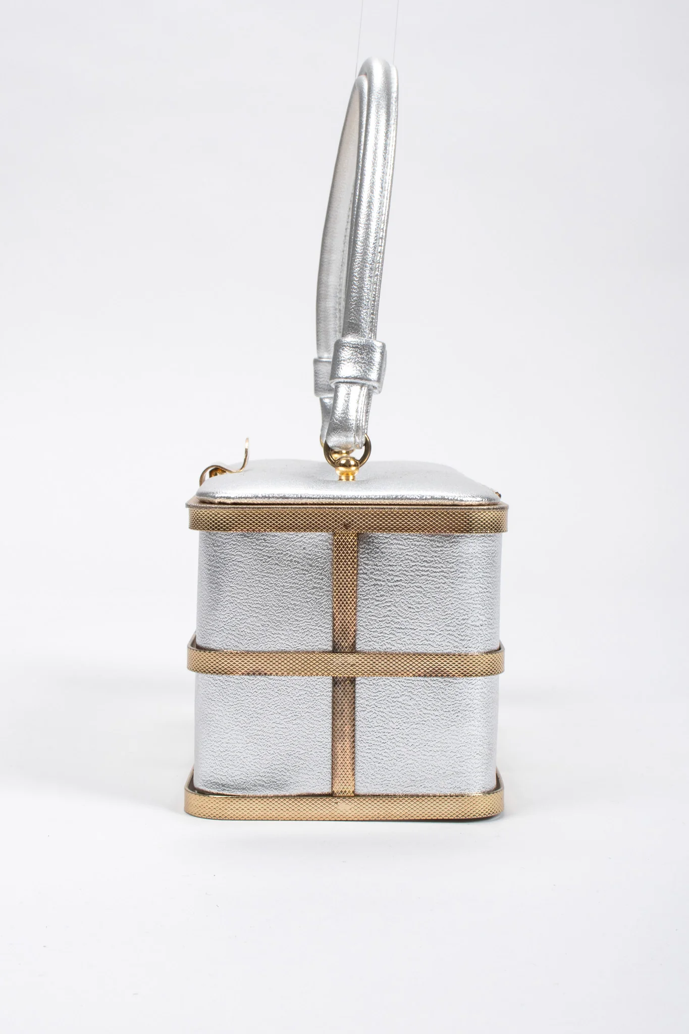 Metallic Cage Box Bag - Image 4
