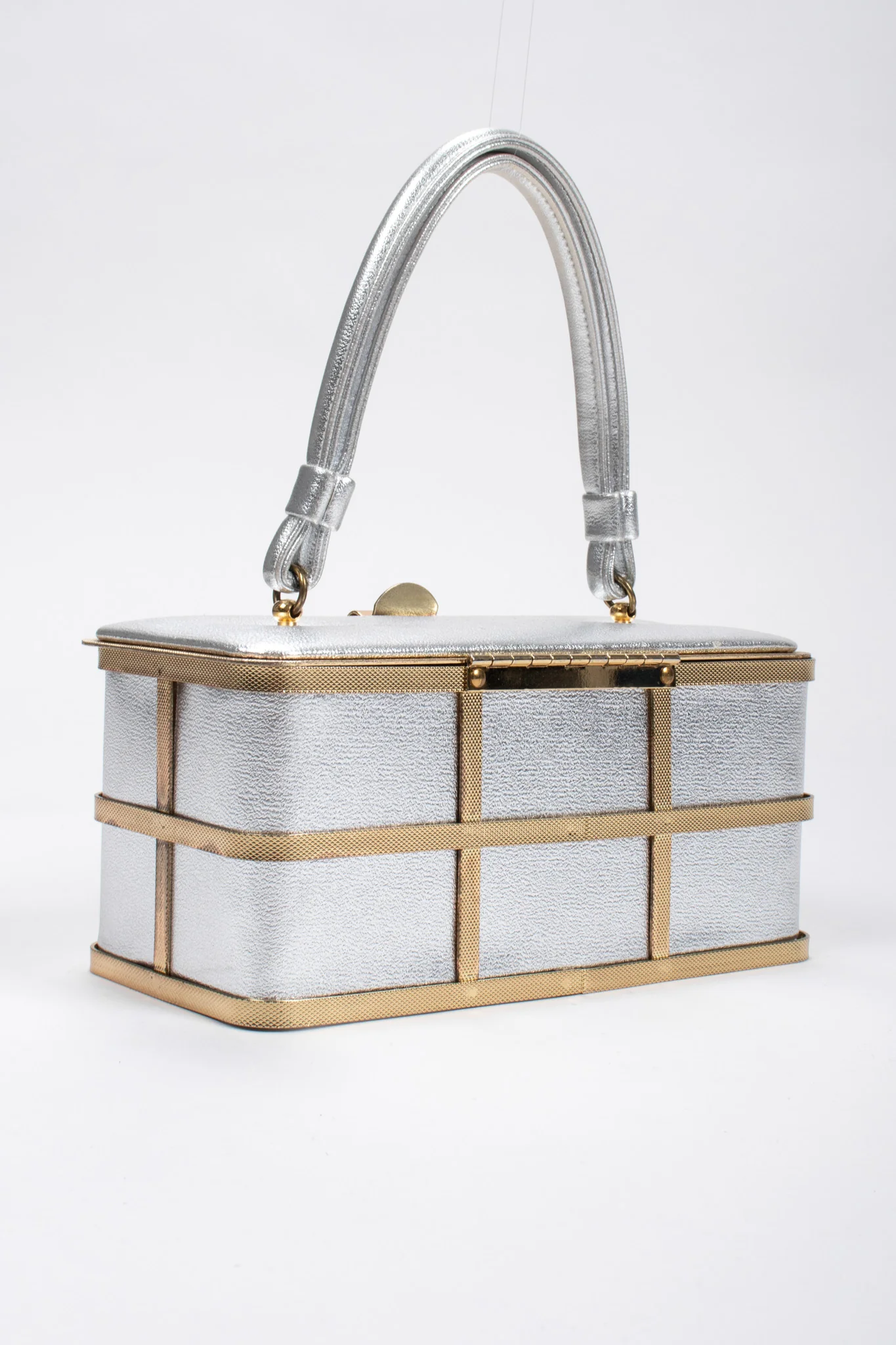 Metallic Cage Box Bag - Image 5