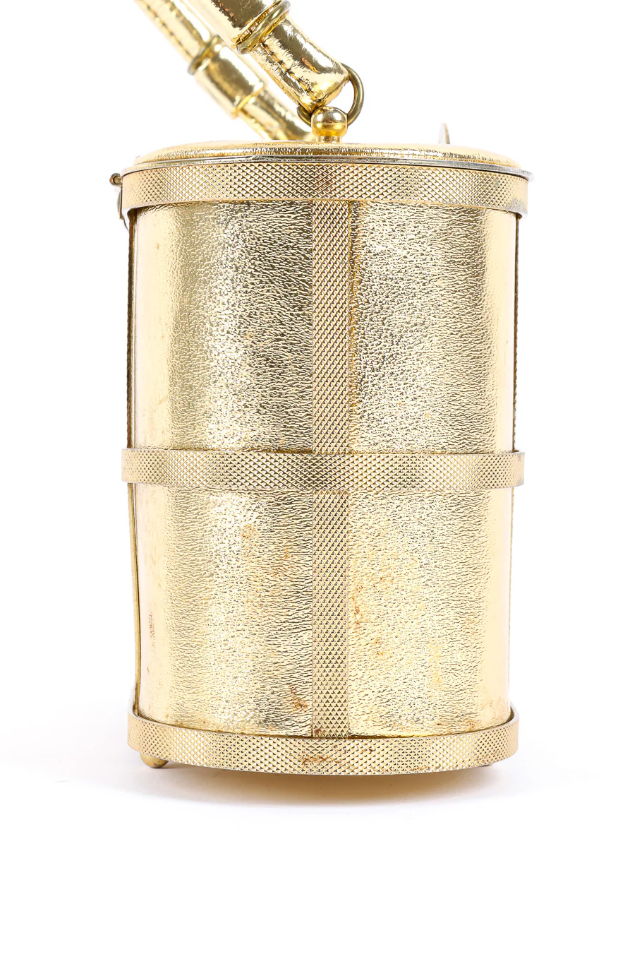 Metallic Caged Oval Box Bag - Image 5
