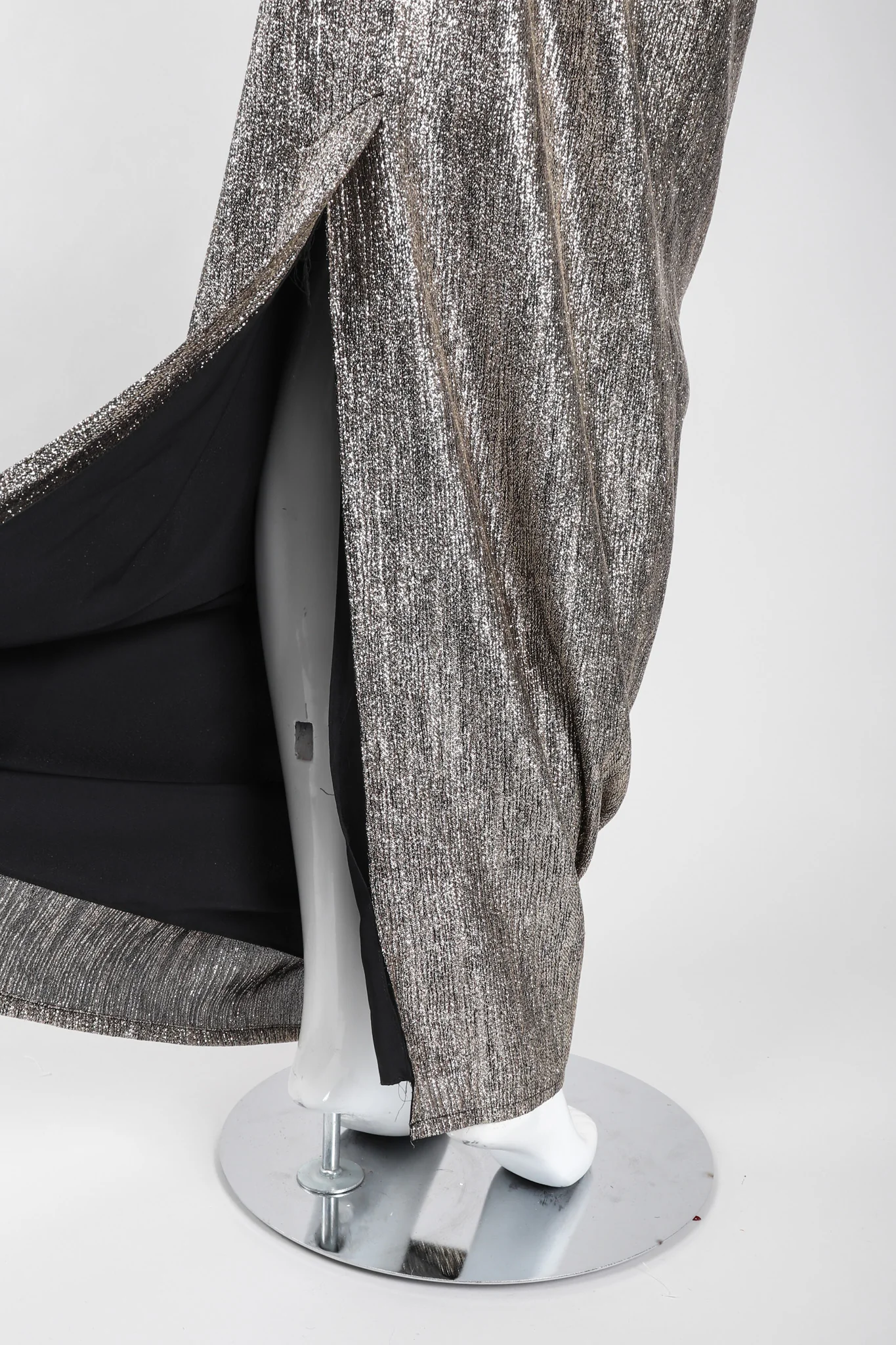 Metallic Cowl Back Dress - Image 11
