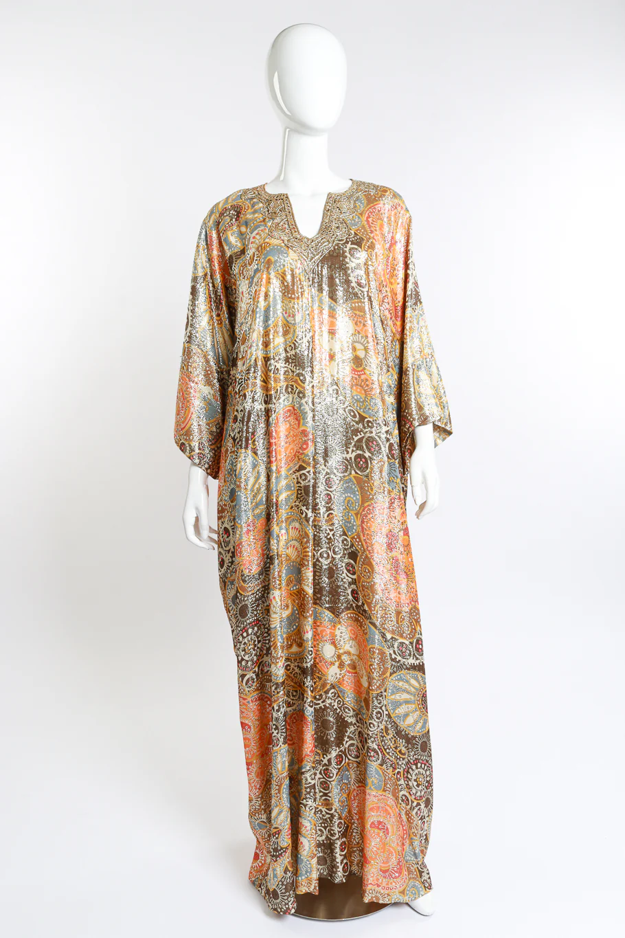 Metallic Floral Hostess Caftan