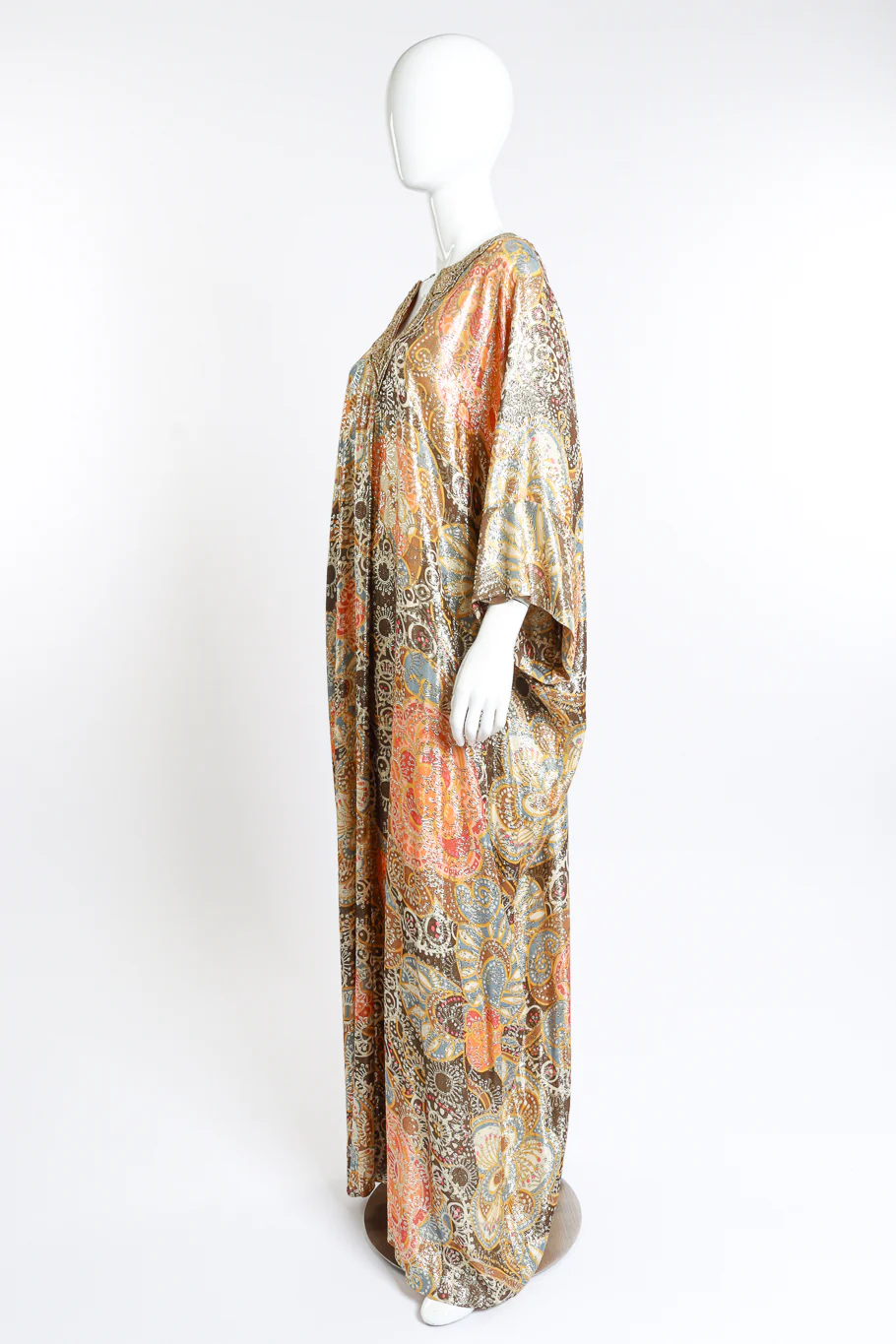 Metallic Floral Hostess Caftan - Image 3