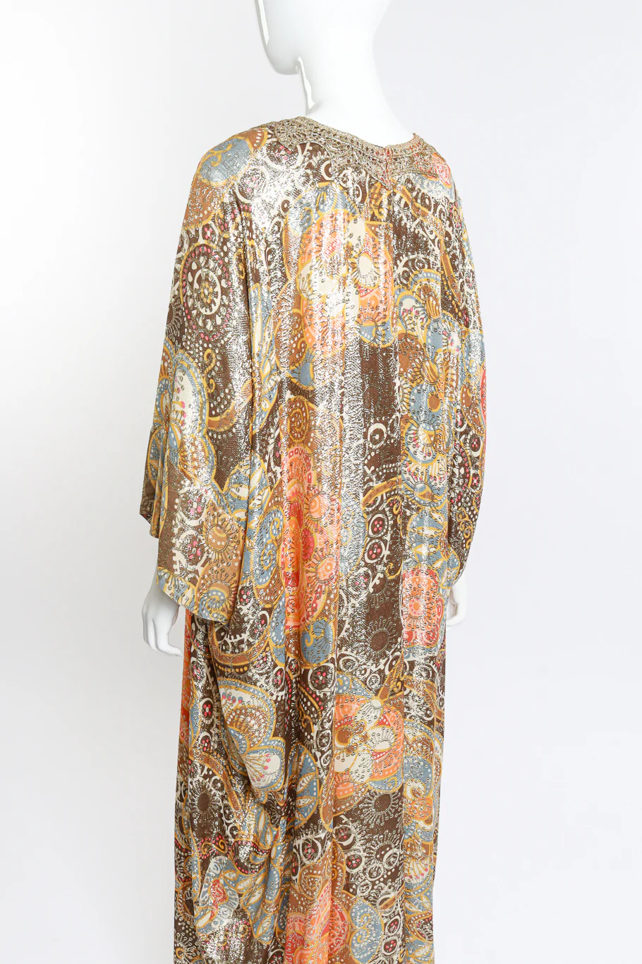 Metallic Floral Hostess Caftan - Image 4