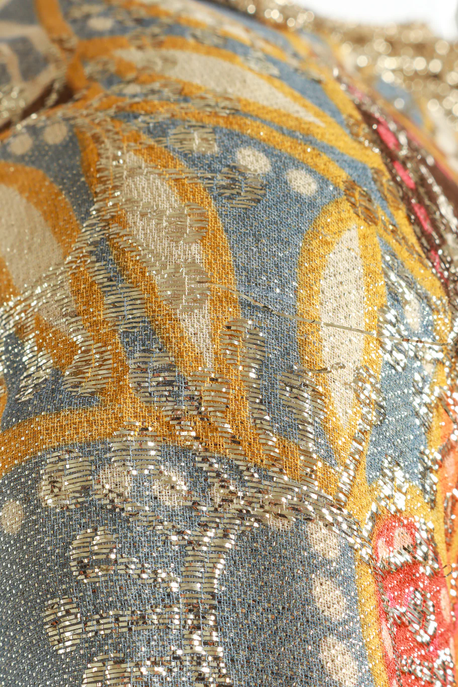 Metallic Floral Hostess Caftan - Image 9