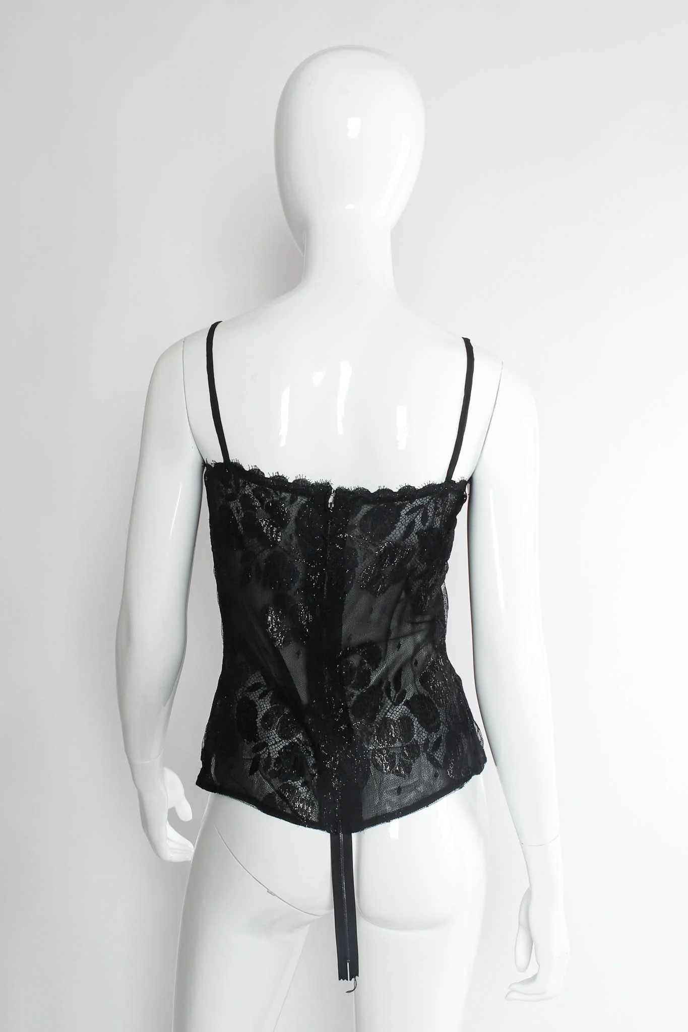 Metallic Floral Lace Top & Skirt Set - Image 8
