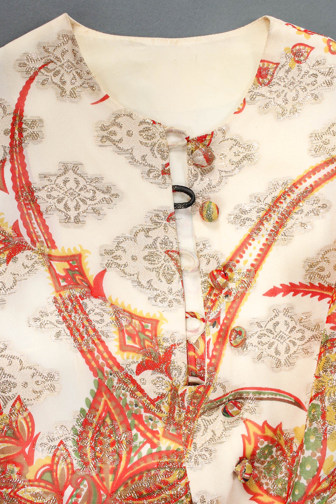 Metallic Floral Romper & Skirt Set - Image 12
