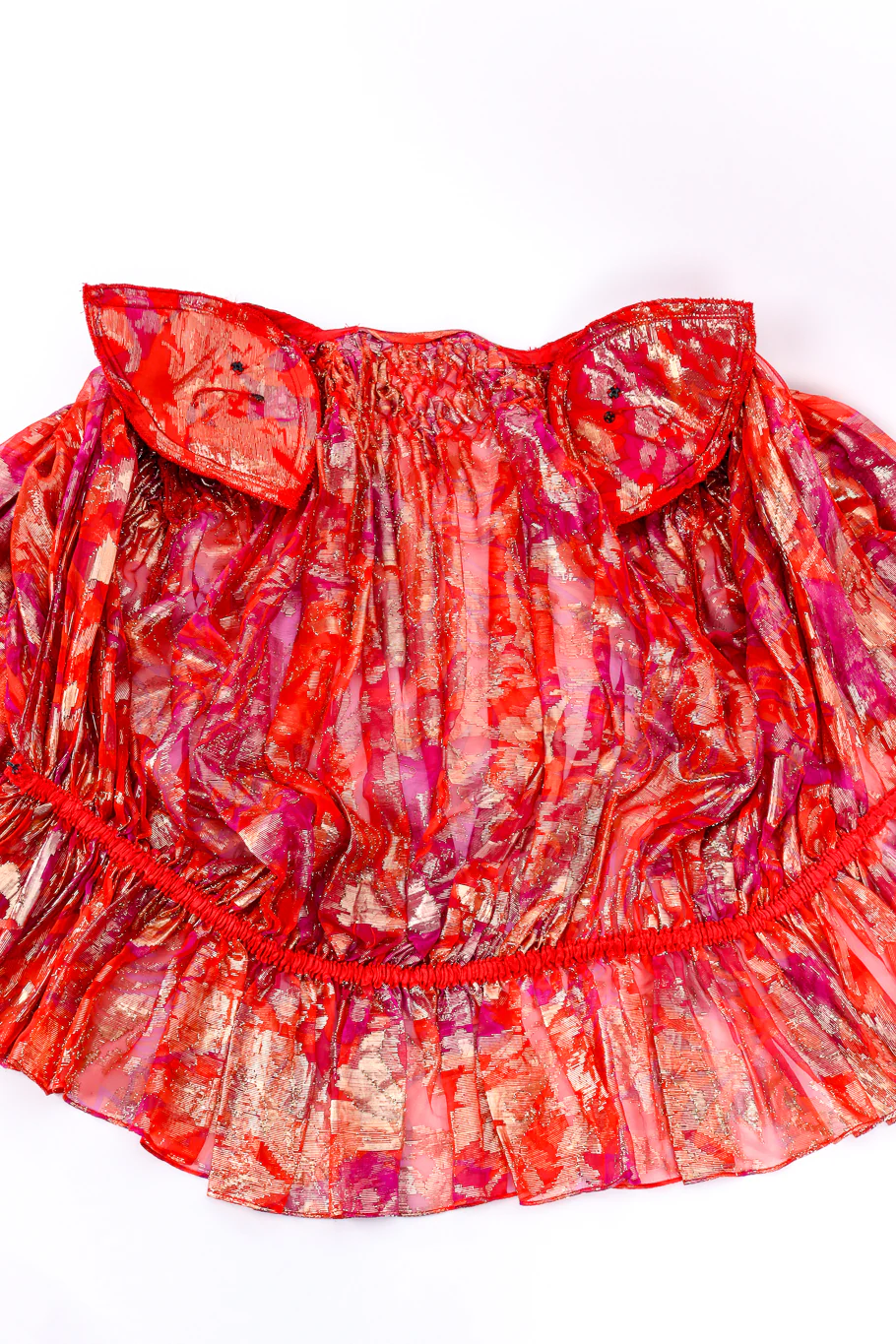 Metallic Floral Top and Dress Set - Image 6