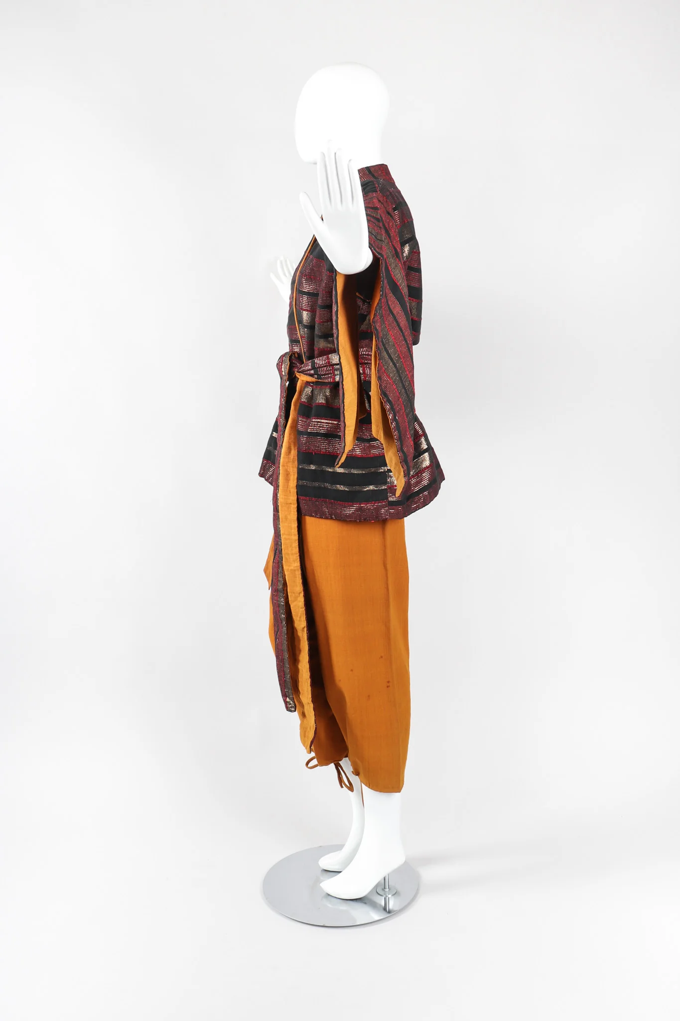 Metallic Kimono Jacket & Pant Lounge Set - Image 5