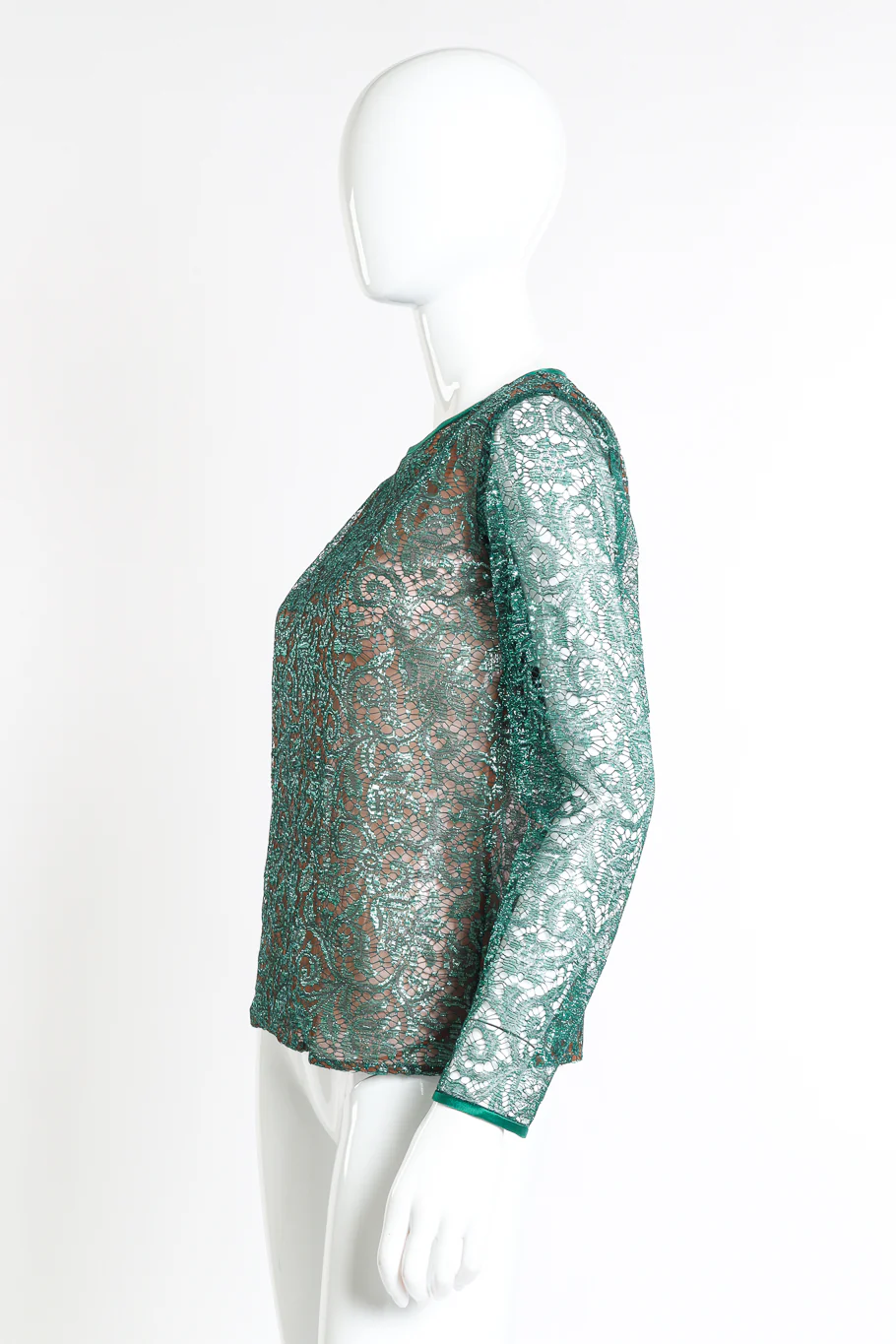 Metallic Lace Blouse - Image 2