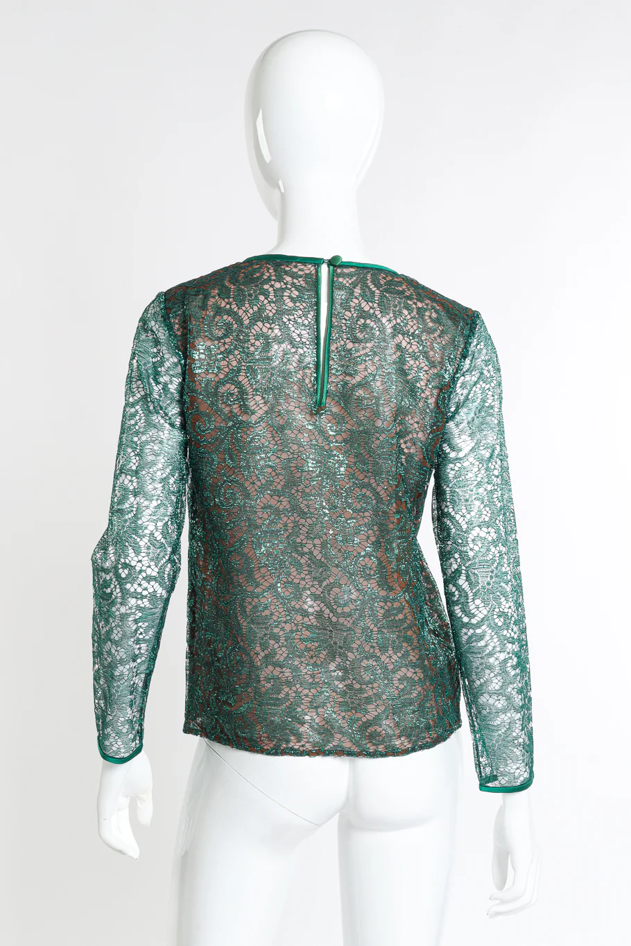 Metallic Lace Blouse - Image 3
