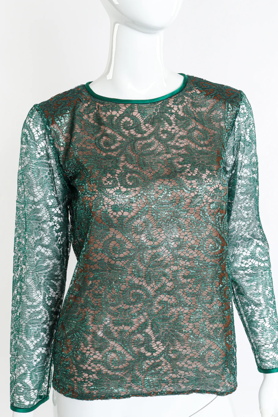 Metallic Lace Blouse - Image 4