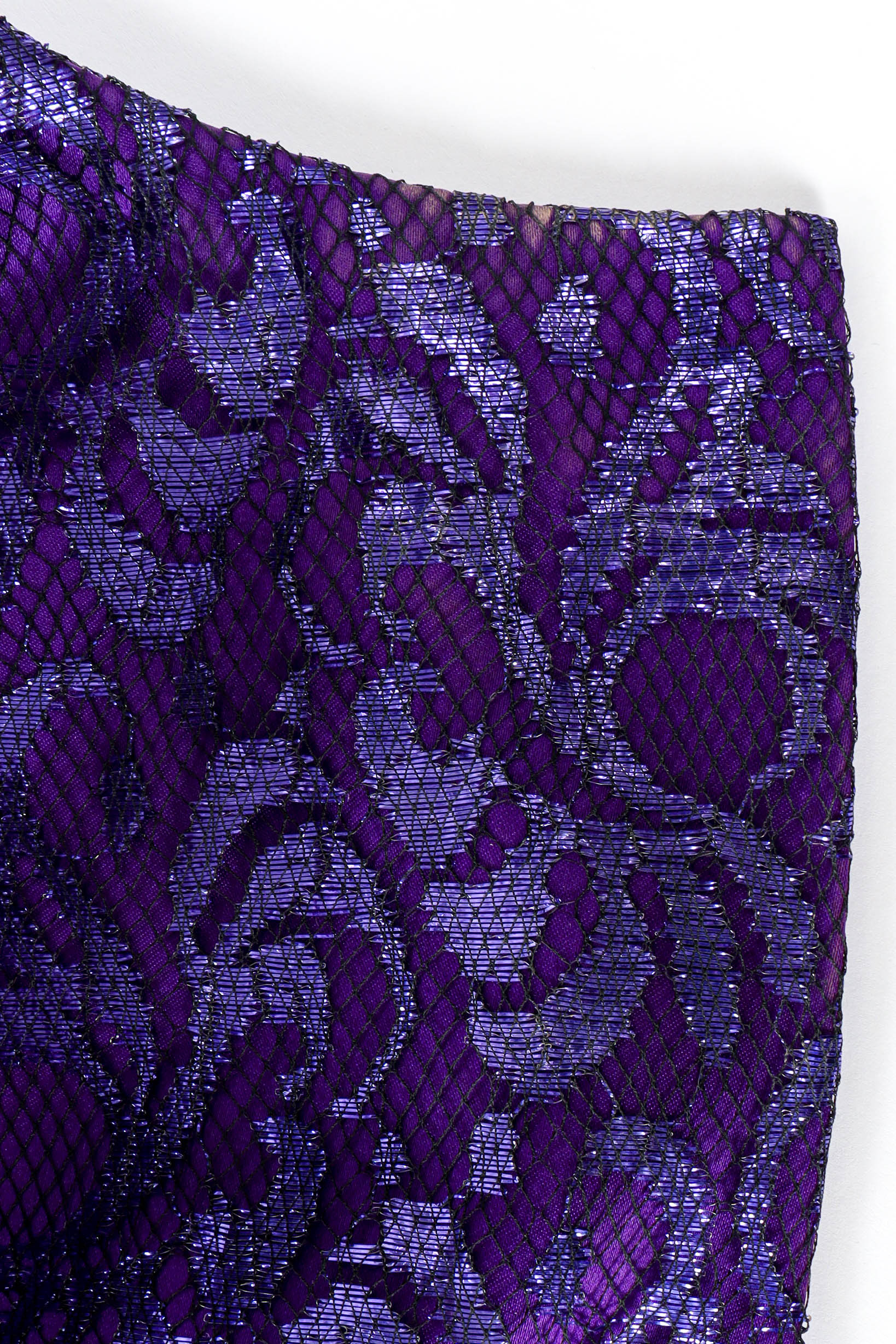 1980s Metallic Lace Fleur Jacket - Image 12