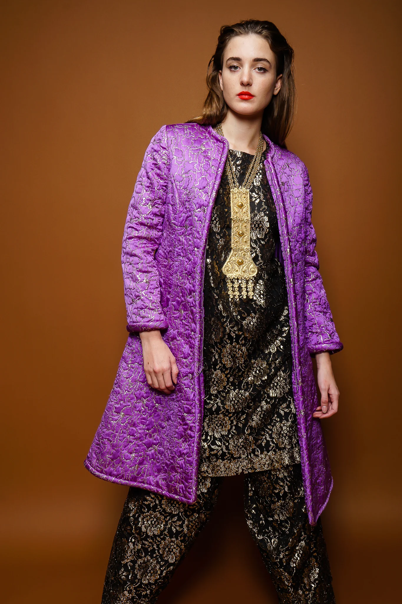 Metallic Lace Tunic & Pant Set - Image 5