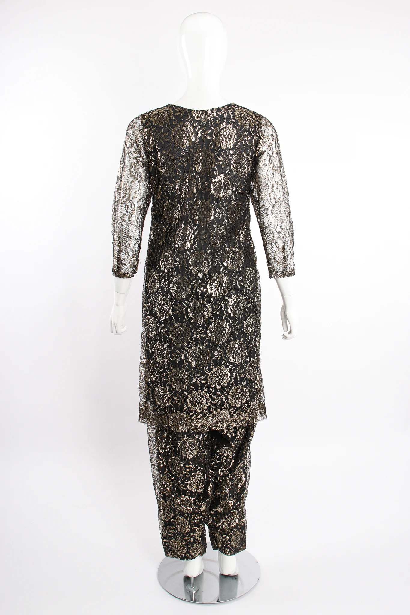 Metallic Lace Tunic & Pant Set - Image 8