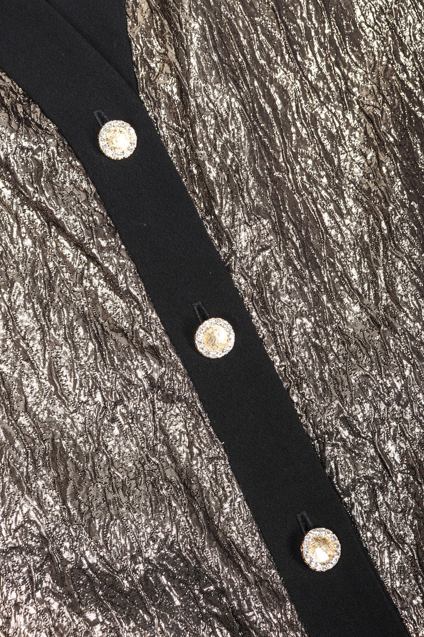 Metallic Lamé Collarless Jacket - Image 10