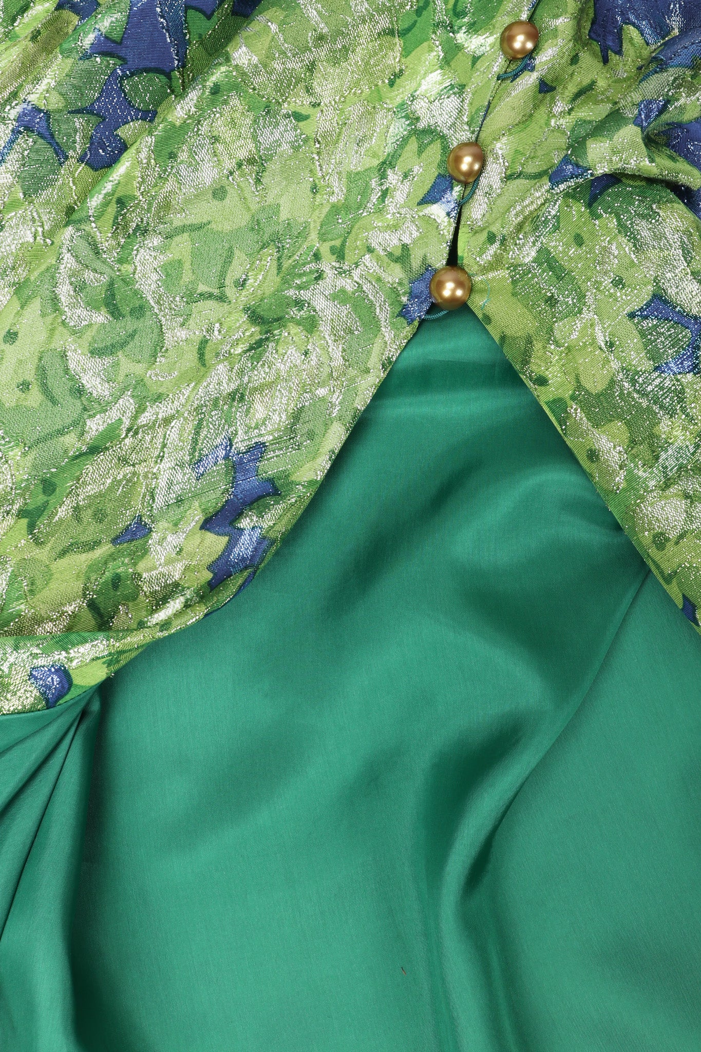 Metallic Lamé Leaf Dress - Image 13